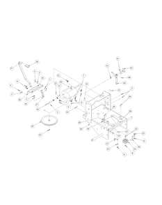 Deck Assembly Standard Track Diagram and Parts List for G1752 55AE224T150-WAM Cub Cadet Lawn Mower